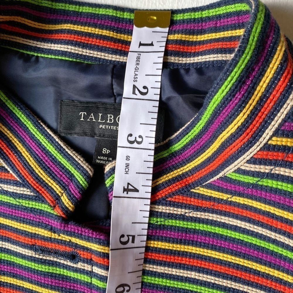 Talbots Multicolored Striped Blazer - Picture 12 of 14